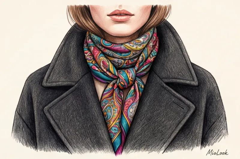 Шарфы и платки: как подобрать идеальный аксессуар к пальто - 5