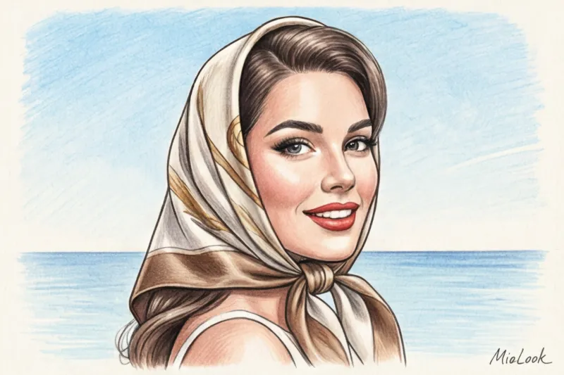 Платок в волосах: стильные идеи и способы вплетения в прическу - 5