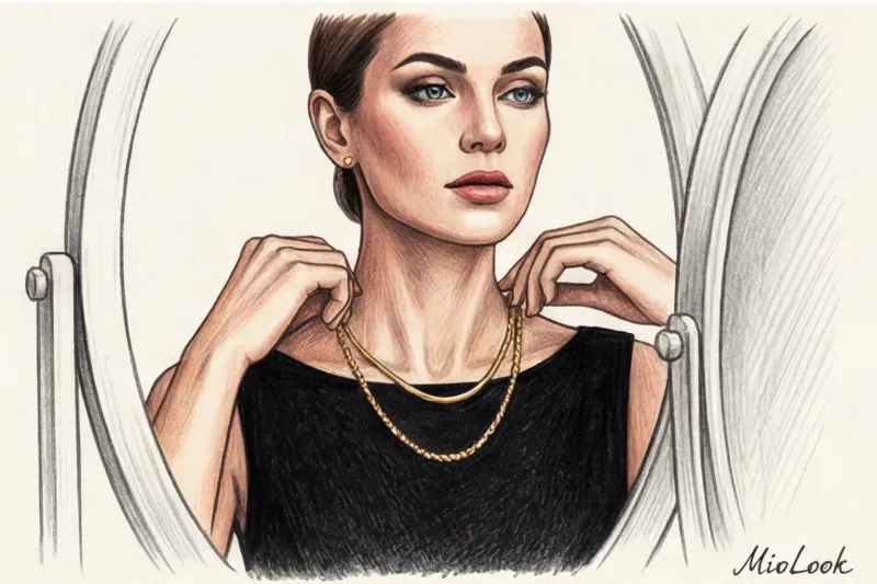 Как подобрать колье и цепочку под вырез платья: подробный гид - 8