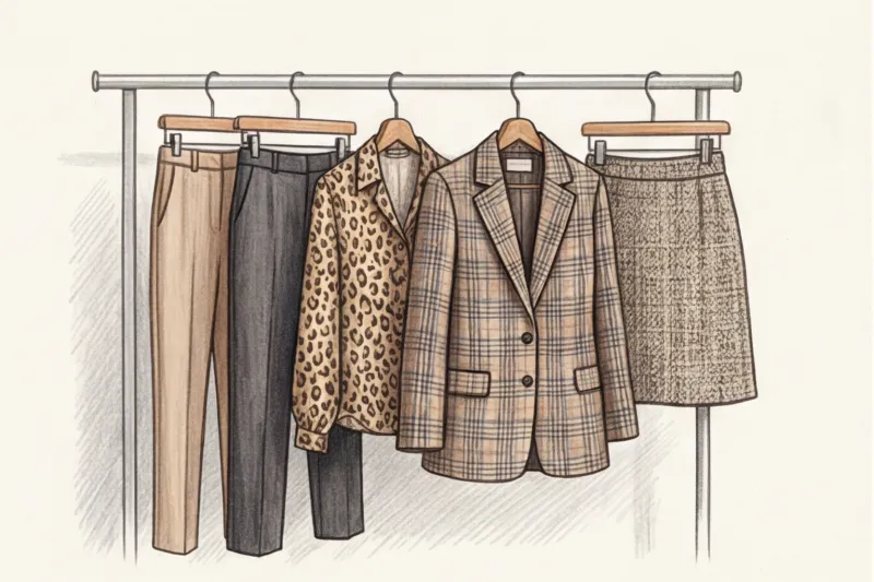 Принты и фактуры в капсульном гардеробе: правила стильного сочетания - 4