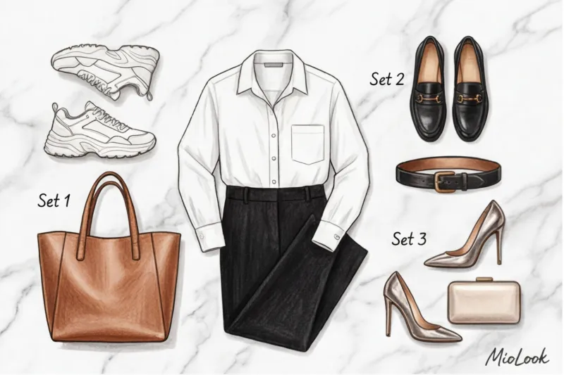 Обувь и аксессуары в микрокапсуле: как менять образы без переодевания - 1