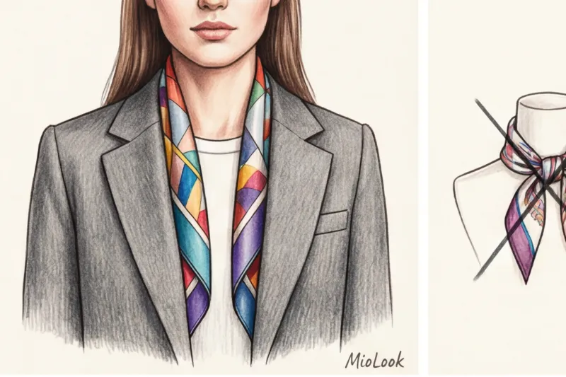 Шелковый платок в гардеробе: стильные способы носить аксессуар - 1