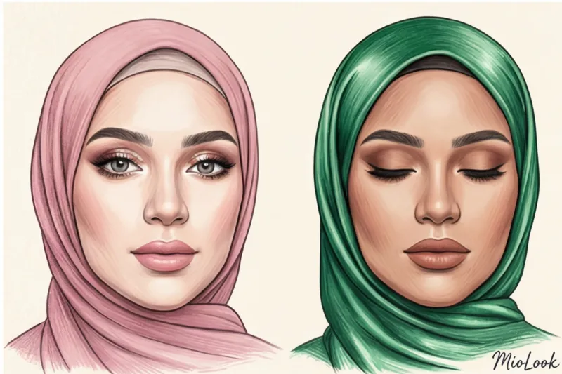 Акцент на глаза: правила выразительного макияжа при ношении платка - 9