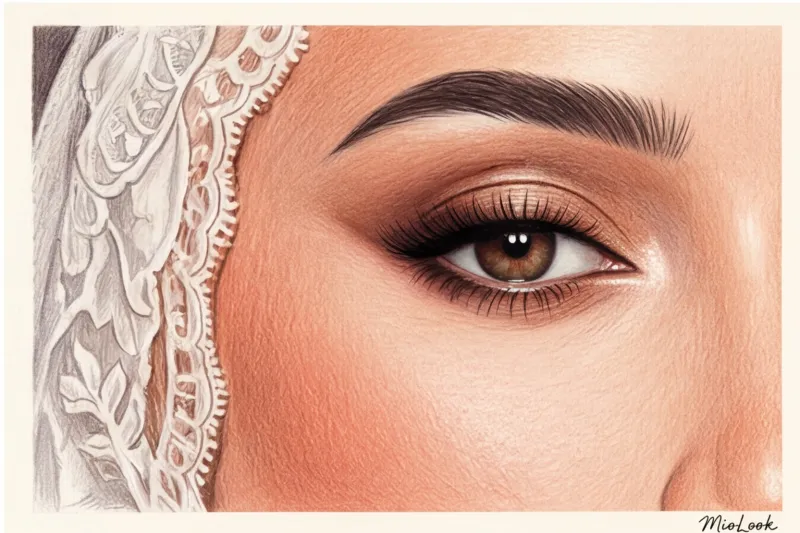 Вечерний и свадебный макияж для закрытого платья: как соблюсти баланс - 9