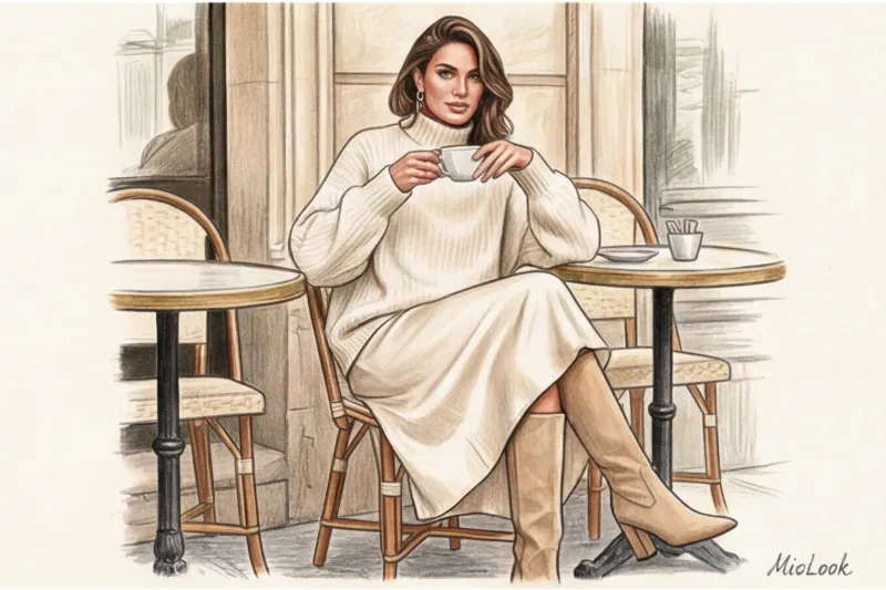 Монохромный образ: как сделать однотонный наряд интересным за счет фактур - 5