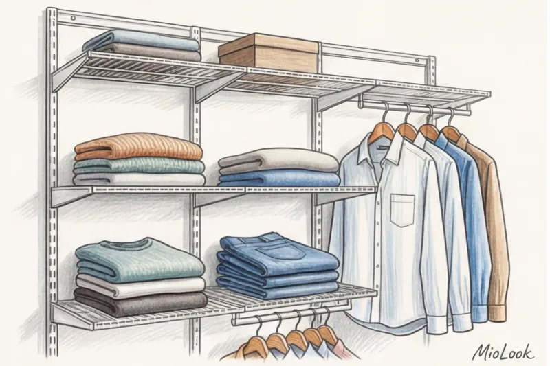 Системы хранения для гардеробной: сетчатые, модульные или ДСП? - 4