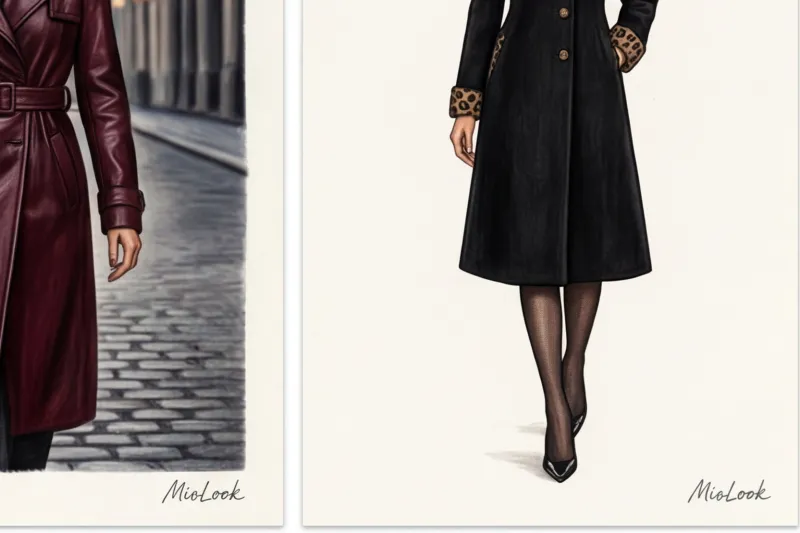 Цветовая палитра Mob Wife: черный, бордовый и анималистика в одном гардеробе - 9