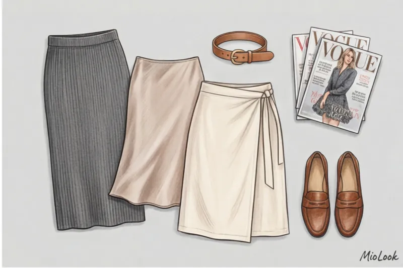 Как стилизовать добеременные юбки с растущим животом - 3