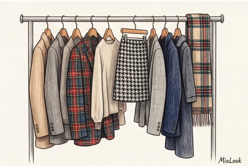 Разновидности клетки в одежде: тартан, виши, гусиная лапка и их сочетания - 7
