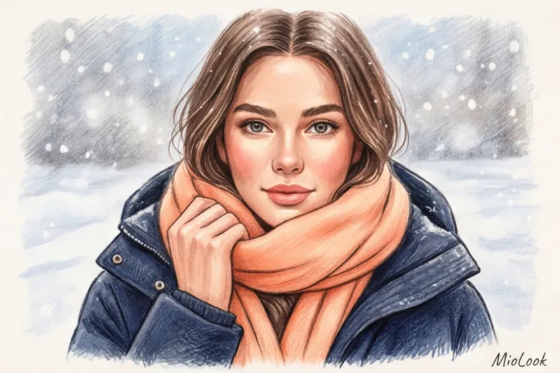 Как носить шарф с пуховиком и курткой: секреты стильных многослойных образов - 5