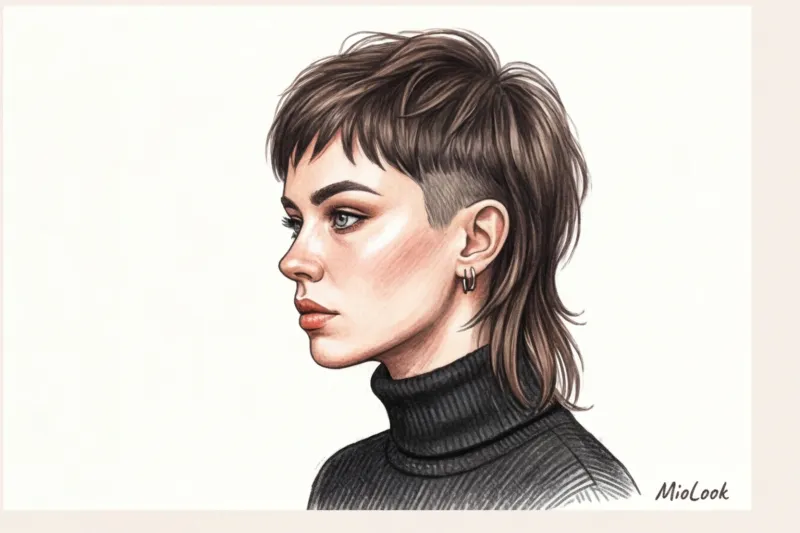 Трендовые стрижки года: примеряем шегги, маллет и каскад в нейросети - 9