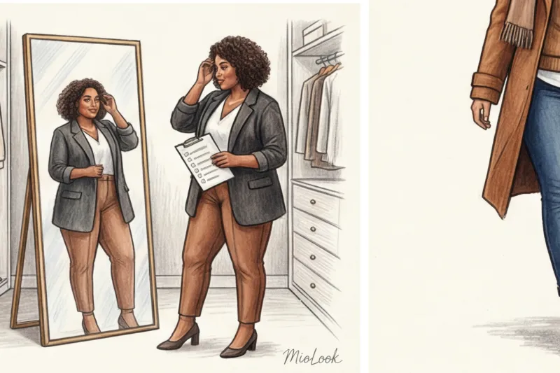 Многослойность для полных: как наслаивать одежду и не добавлять объемы - 8