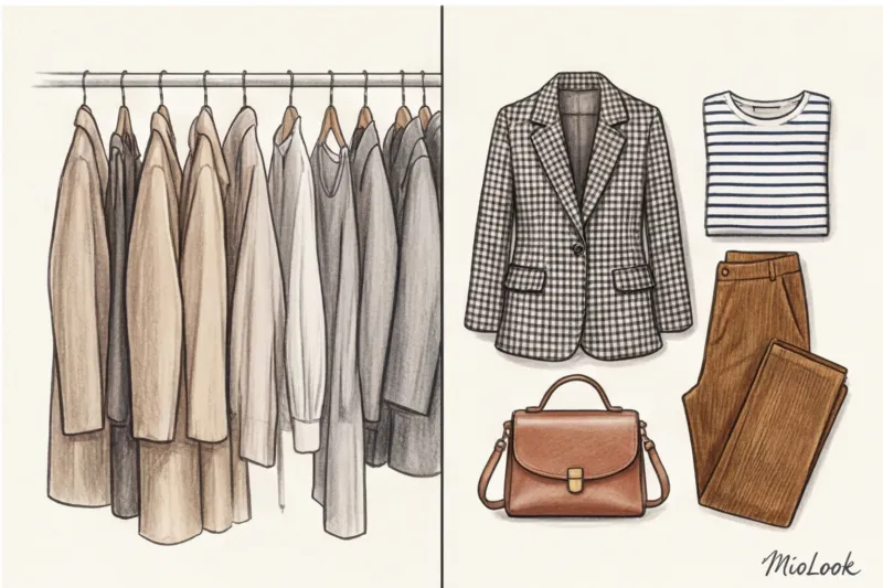 Принты и фактуры в капсульном гардеробе: правила стильного сочетания - 9