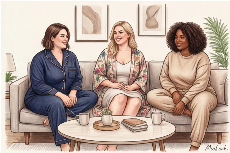 Домашняя одежда plus size: стильные и удобные образы для полных девушек - 9