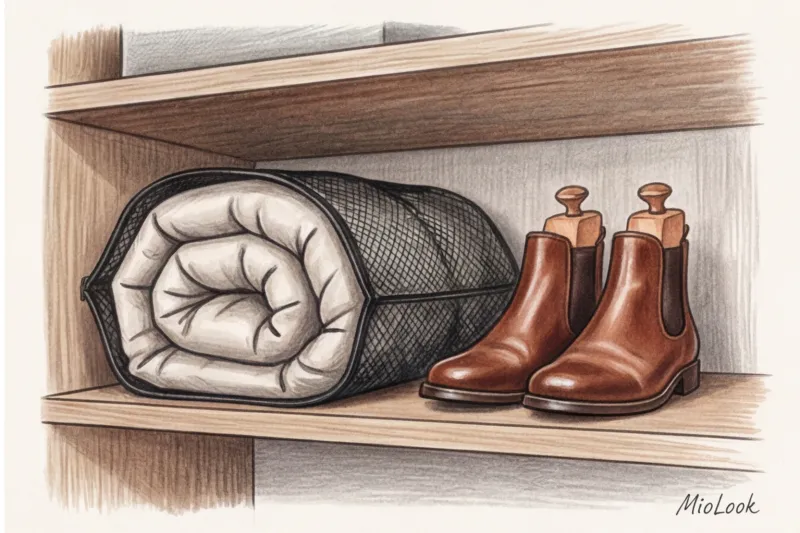 Хранение несезонных вещей: организация верхних полок и антресолей - 6