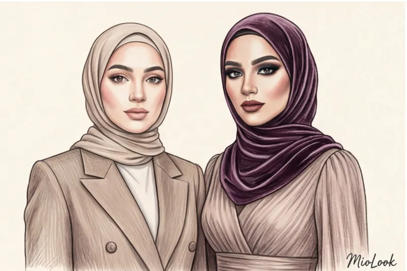 Акцент на глаза: правила выразительного макияжа при ношении платка - 7