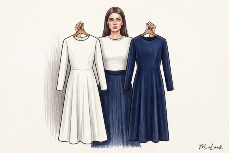 Закрытые вечерние платья: виртуальная примерка нарядов для торжества - 5