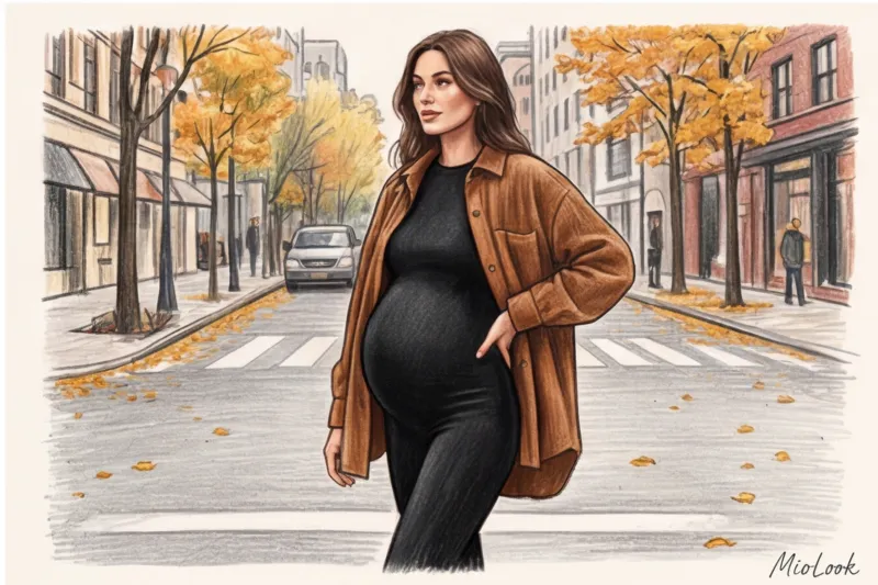 Правила умной многослойности: стилизуем облегающую добеременную одежду - 9