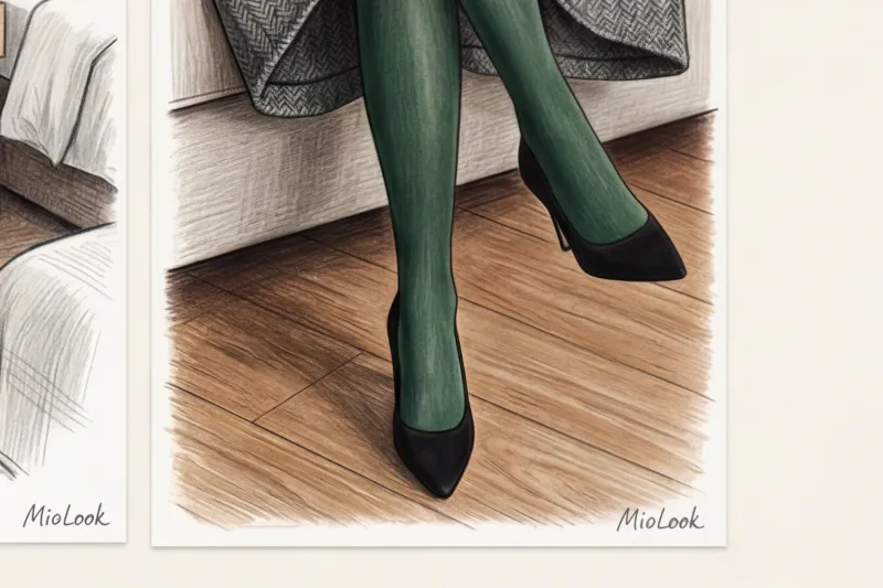 С чем носить цветные колготки: стильные образы без эффекта «детского сада» - 9