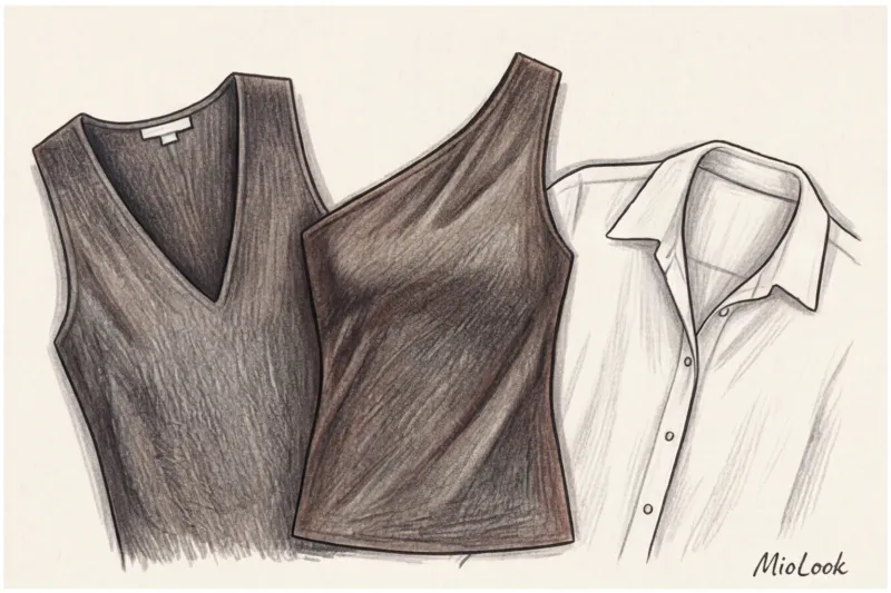 Тип фигуры «Перевернутый треугольник»: как смягчить линию плеч с помощью ИИ - 8