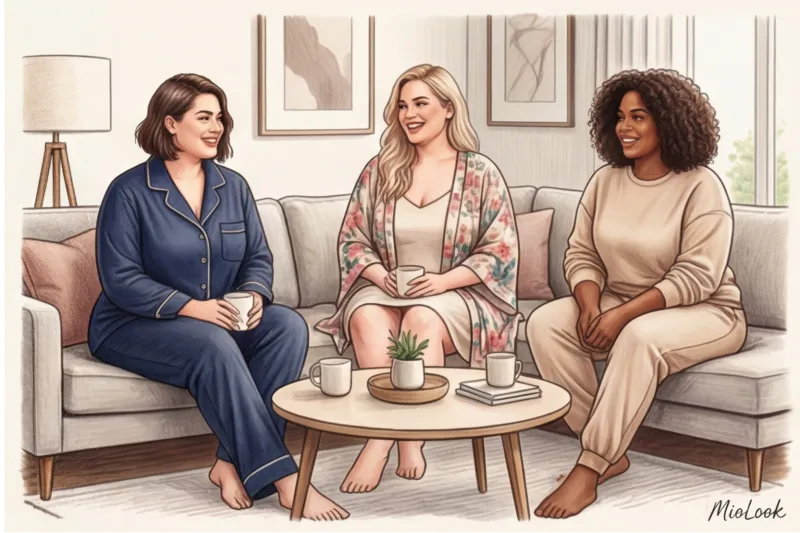 Домашняя одежда plus size: стильные и удобные образы для полных девушек - 3