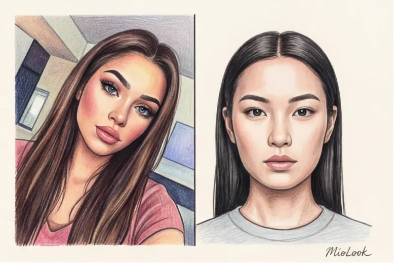 The Perfect Photo for Trying on a Hairstyle Online | MioLook