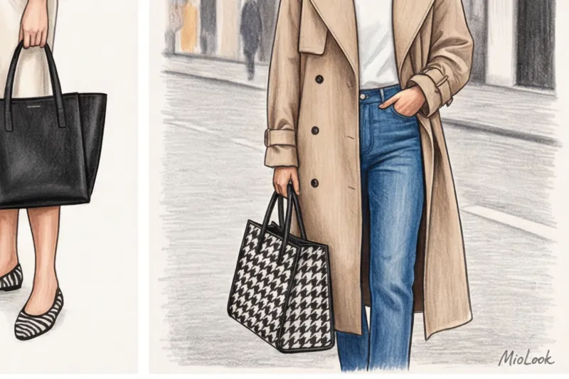 Акцентные аксессуары: как добавить принт в образ с помощью сумок, обуви и платков - 9