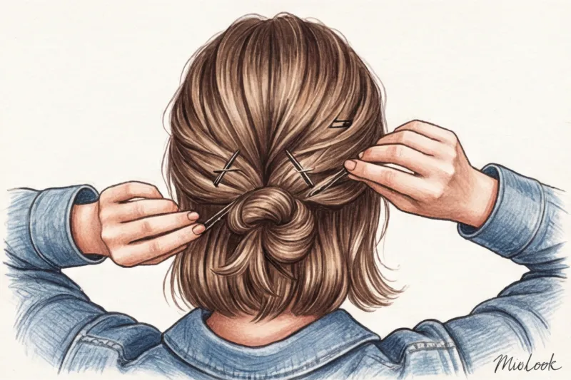 Как сделать идеальный небрежный пучок: 3 быстрых способа - 5