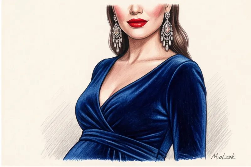 Вечерние и нарядные платья для беременных на особый случай - 3