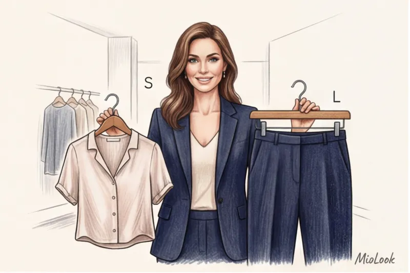 Tops and bottoms in different sizes: how to choose stylish clothes