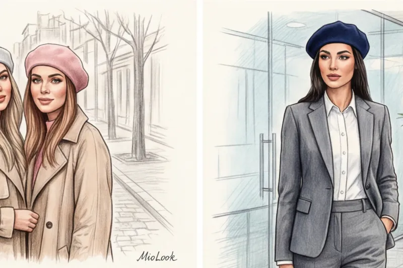 Как правильно носить женский берет: французский шик в повседневных образах - 5