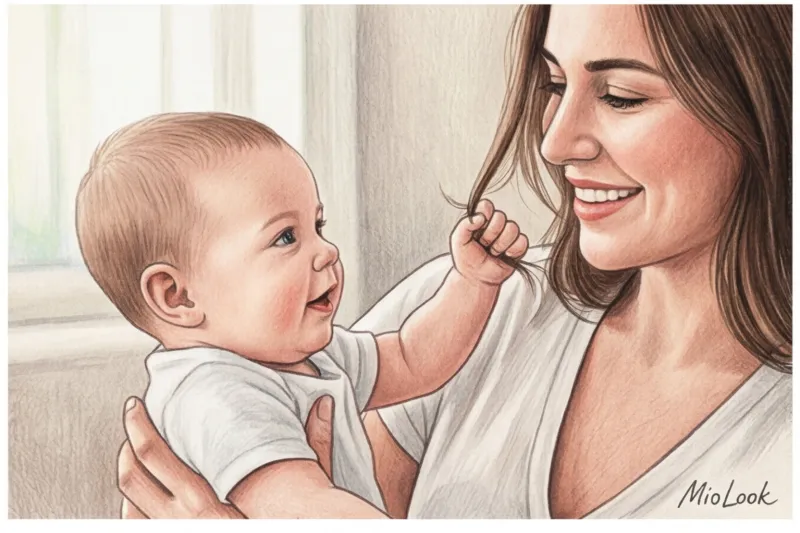 Безопасные и стильные прически для декрета (чтобы ребенок не тянул за волосы) - 8