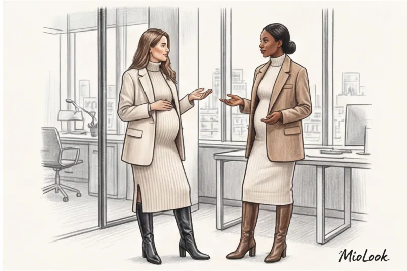 Зимний гардероб беременной: как одеваться тепло и стильно - 6