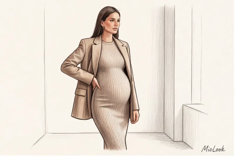 Многослойные образы для беременных: стилизуем базу