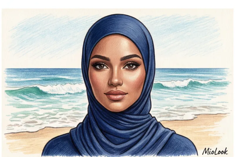 Купальный хиджаб и шапочки: стильные головные уборы для пляжа - 2