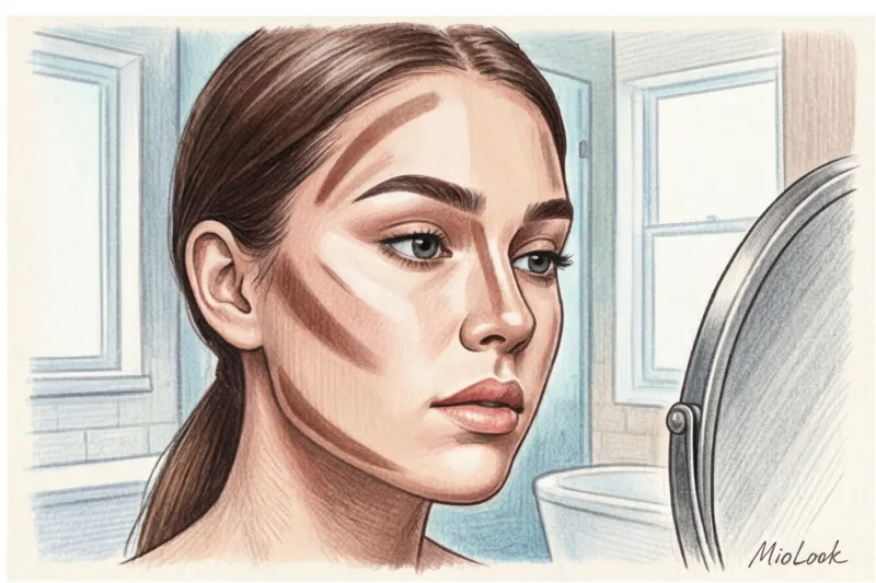 Контуринг лица: схемы макияжа для круглого, квадратного и овального лица - 1