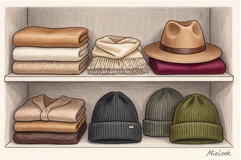 Как выбрать цвет шапки и шарфа по цветотипу и оттенку волос - 7