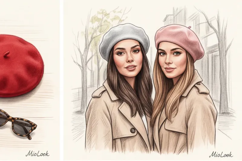 Как правильно носить женский берет: французский шик в повседневных образах - 3