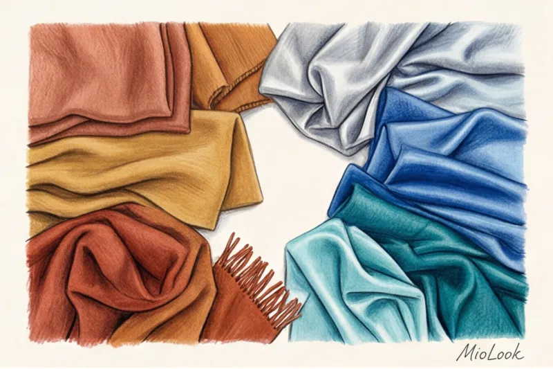 Как подобрать цвет шарфа к лицу и верхней одежде - 2