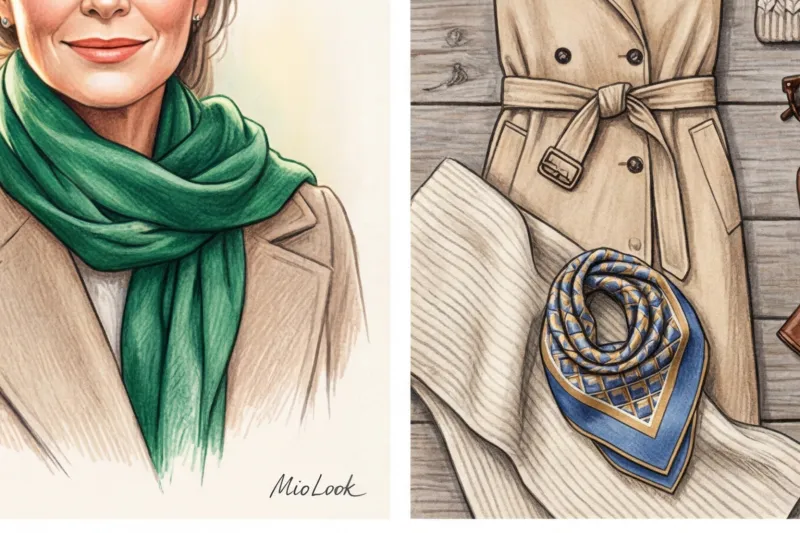 Как красиво завязать шарф на пальто: 10 стильных способов для разного кроя - 8