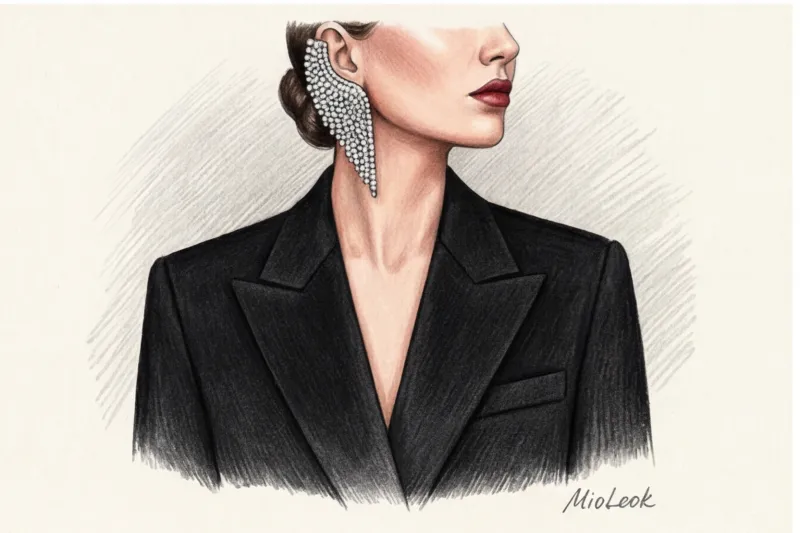 Как превратить строгий офисный костюм в вечерний наряд: 5 приемов с аксессуарами - 7