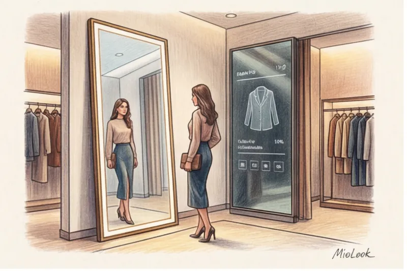 Розумне дзеркало для примірки: як врятувати продажі в бутіку