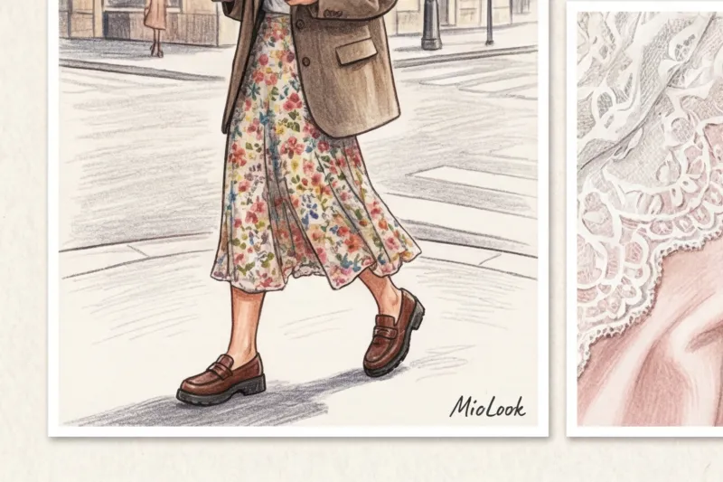 Романтический стиль одежды: рюши, кружево и женственные силуэты - 7