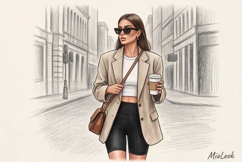 How to wear cycling shorts in the city: stylish looks