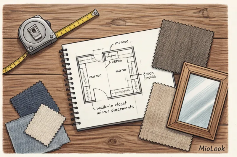 Зеркало в гардеробной: где расположить для удобных примерок - 6