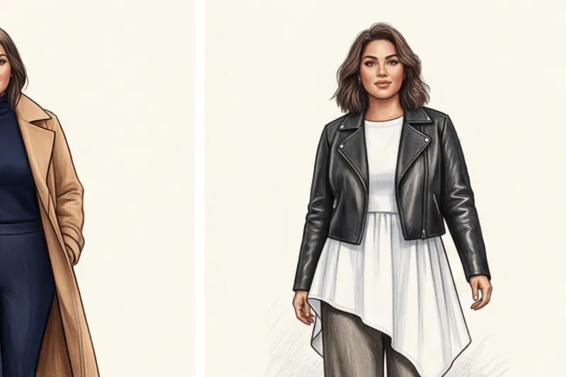 Многослойность для полных: как наслаивать одежду и не добавлять объемы - 3