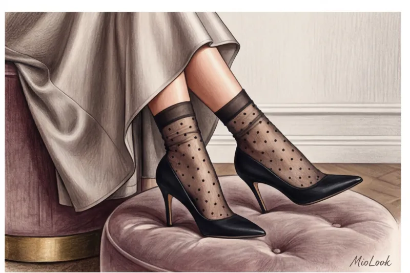 Как стильно носить носки с туфлями, лоферами и босоножками - 3