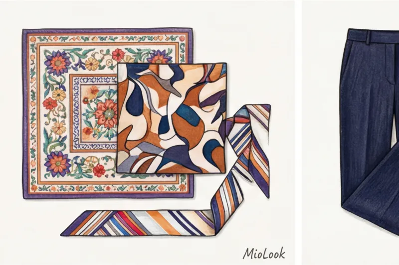 Шелковый платок в гардеробе: стильные способы носить аксессуар - 4