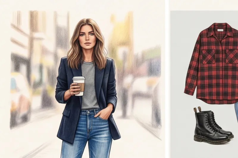 Grunge style in women's clothing: rebellious trends