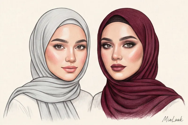 Макияж в скромной моде: как расставить акценты, когда закрыто тело - 5